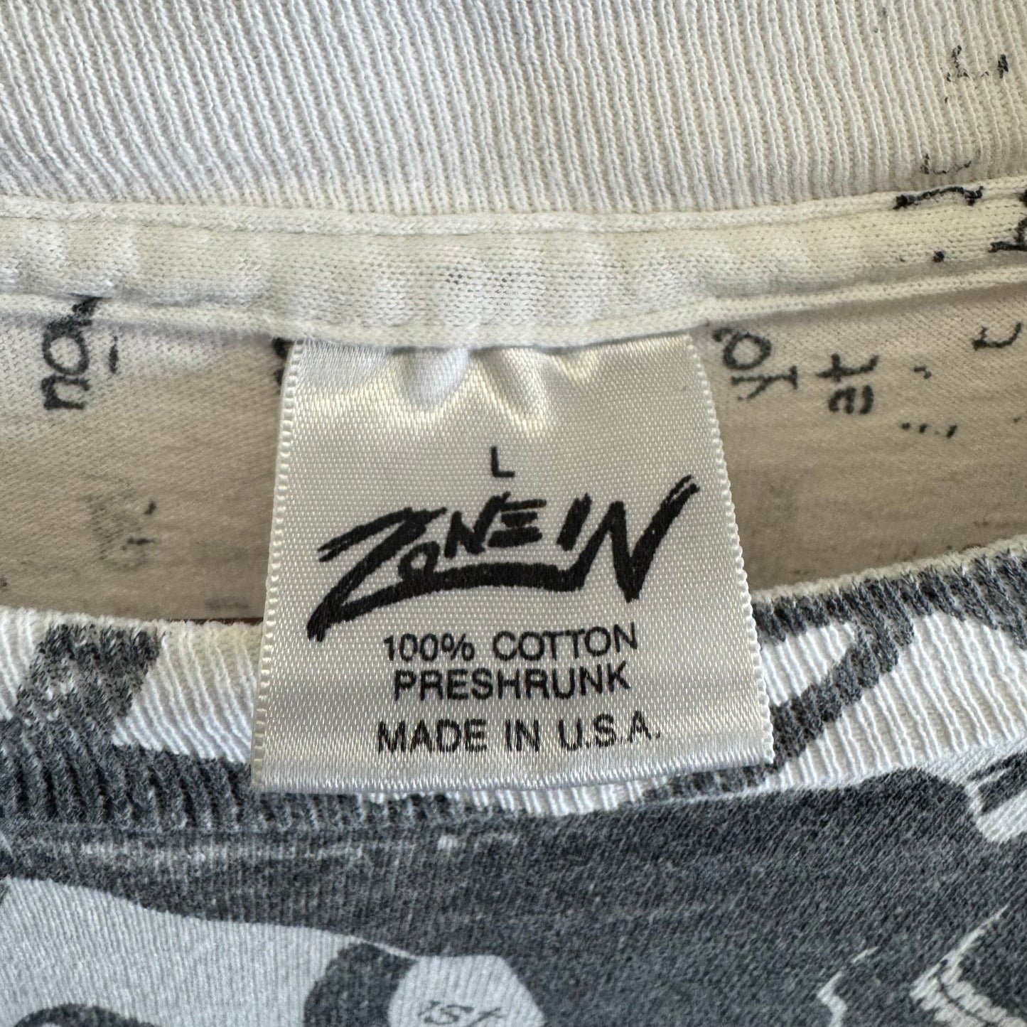 1991 Cinderella "Censorship is Unamerican" AOP T-Shirt L