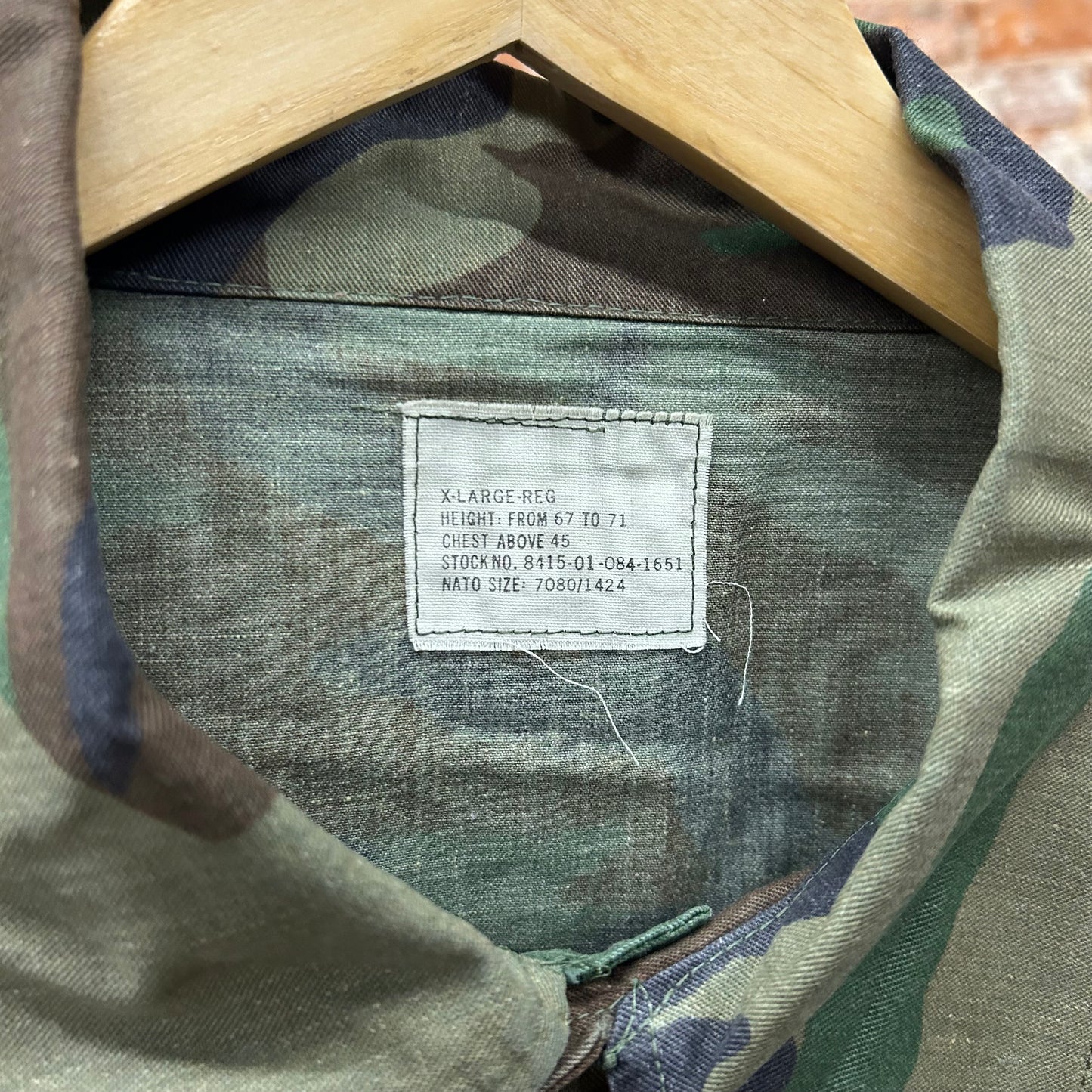 80s NATO Woodland Camo BDU Size XL