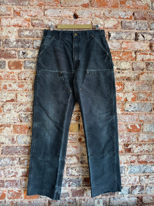 Vintage BLK Carhartt Double Knee Pants 33w