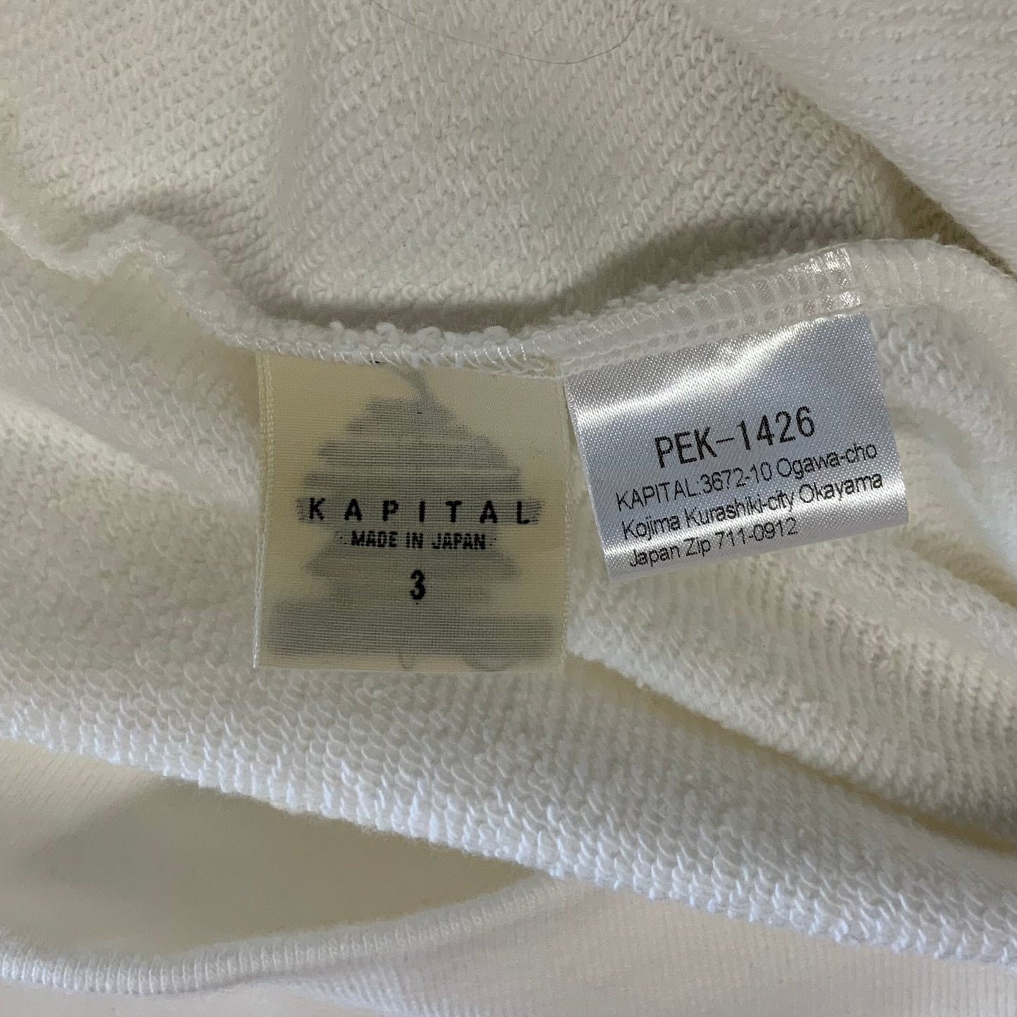 Kapital Eco Smiley Crewneck Sz 3