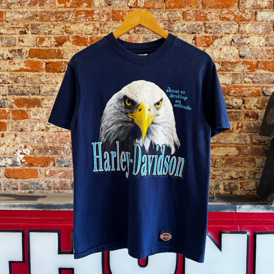 90s Harley Davidson Eagle Head T-Shirt M