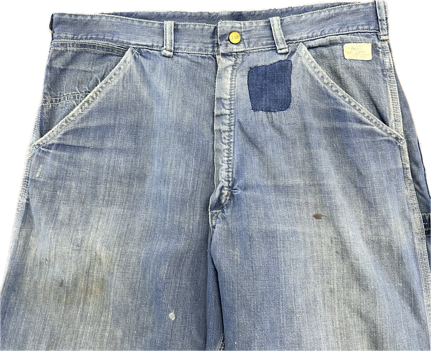 60’s Faded & Repaired Sears Jeans Sz 34x29