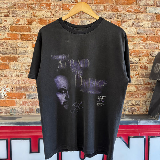 90s WWF Undertaker “Are You Afraid Of The Dark?” T-Shirt L