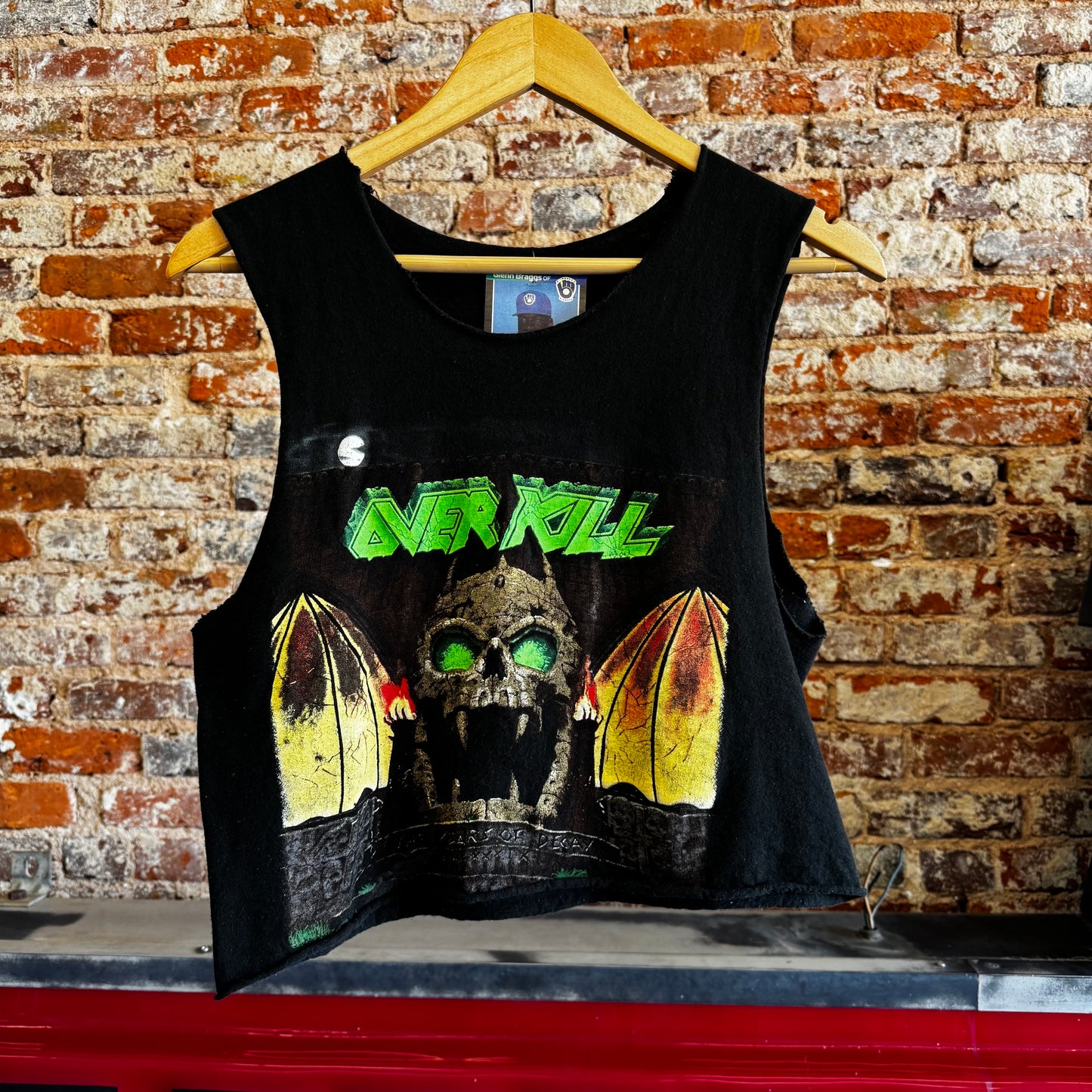 Vintage 1989 OverKill Cutoff T shirt Sz S