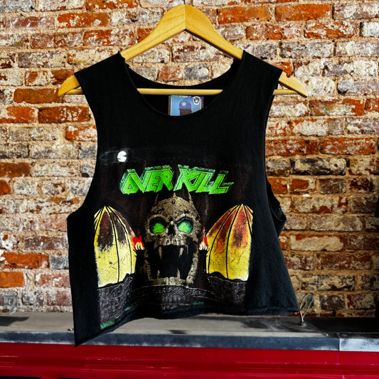 Vintage 1989 OverKill Cutoff T shirt Sz S