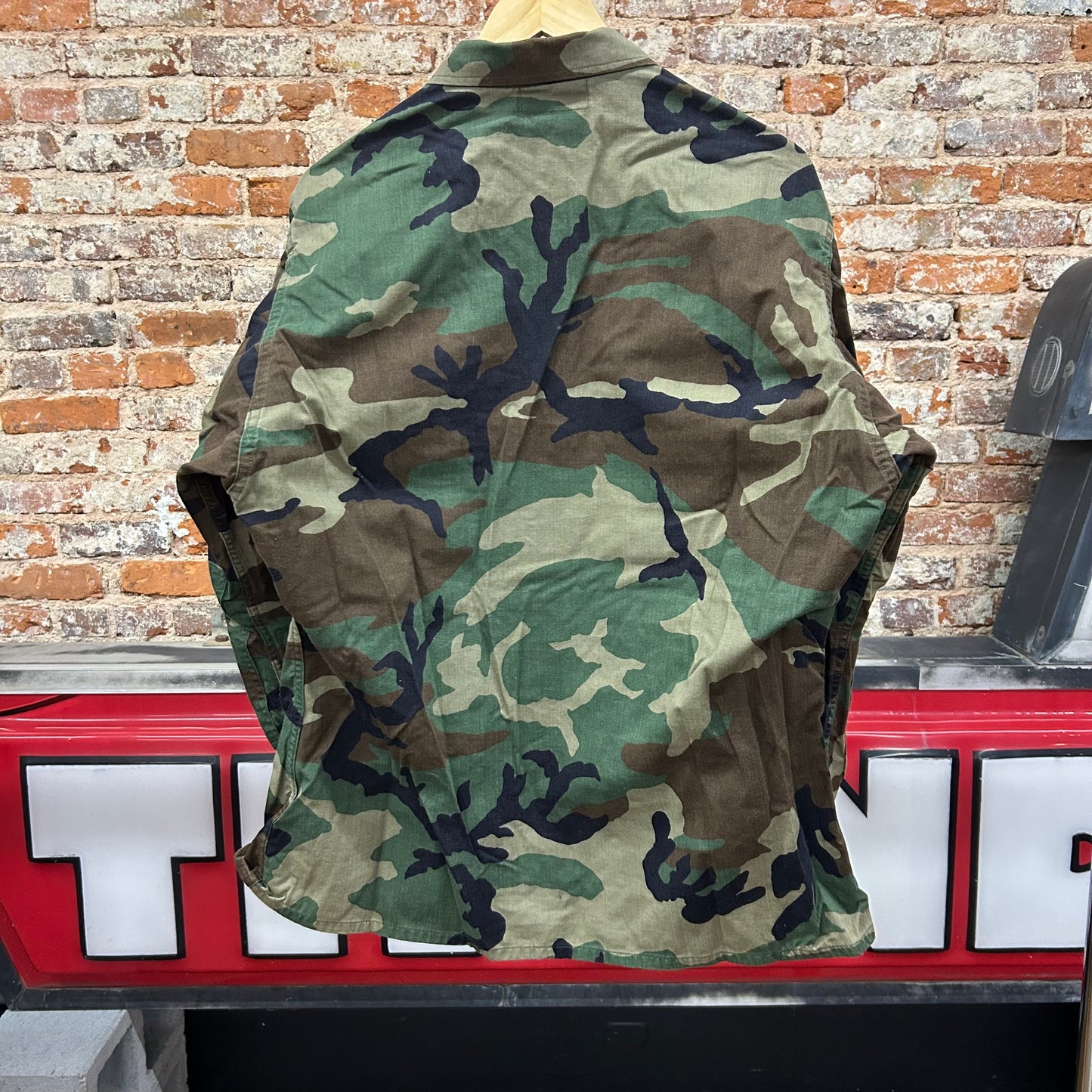1990s US Military Woodland Camo BDU Size Large Regular