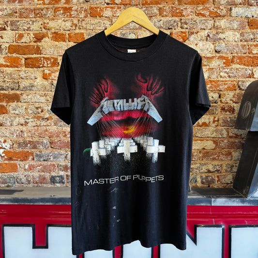 Vintage 1980s Metallica “Master of Puppets” Damage, Inc. Tour T Shirt L
