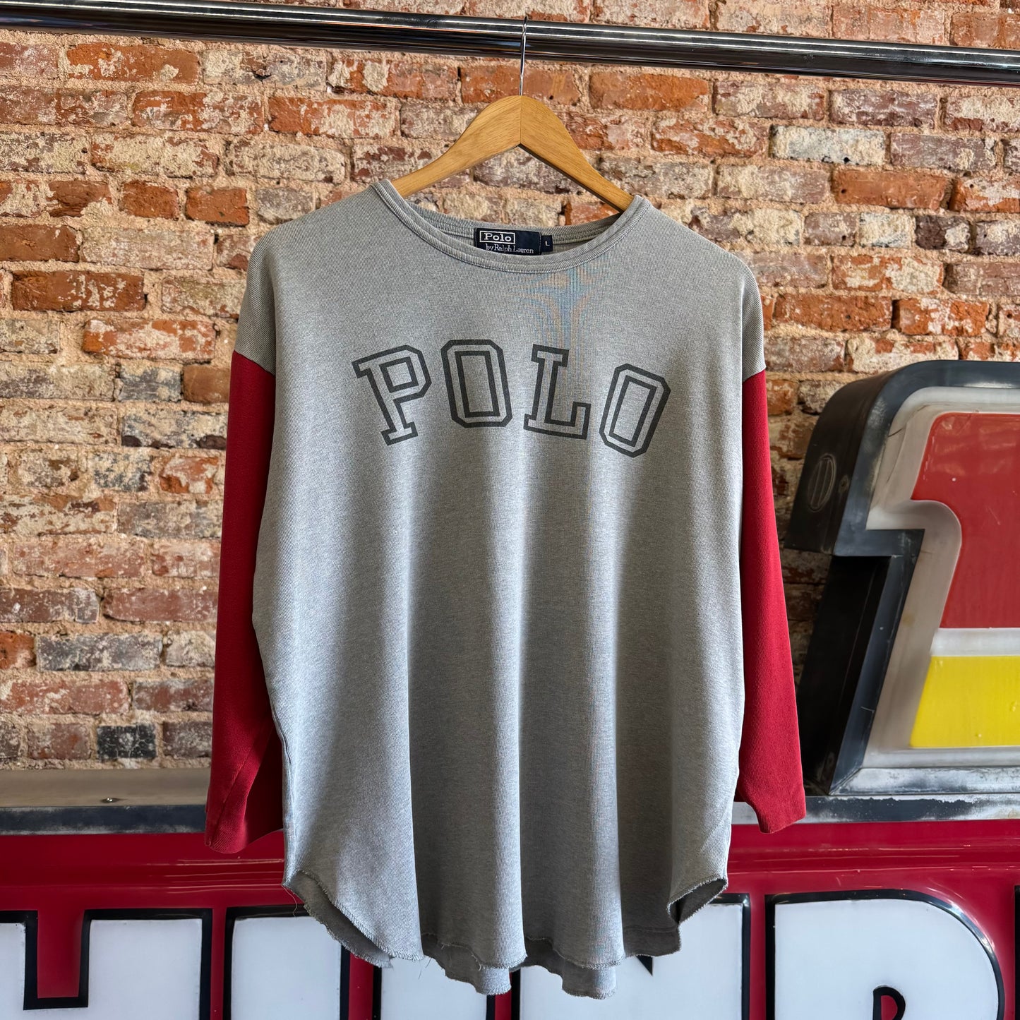 Vintage Polo Ralph Lauren 3/4 Sleeve Shirt L