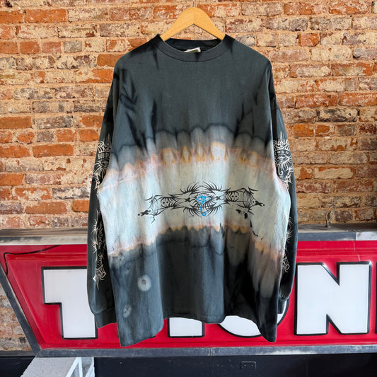 2000 Bob Dylan Tribal Longsleeve Tye Dye 2XL