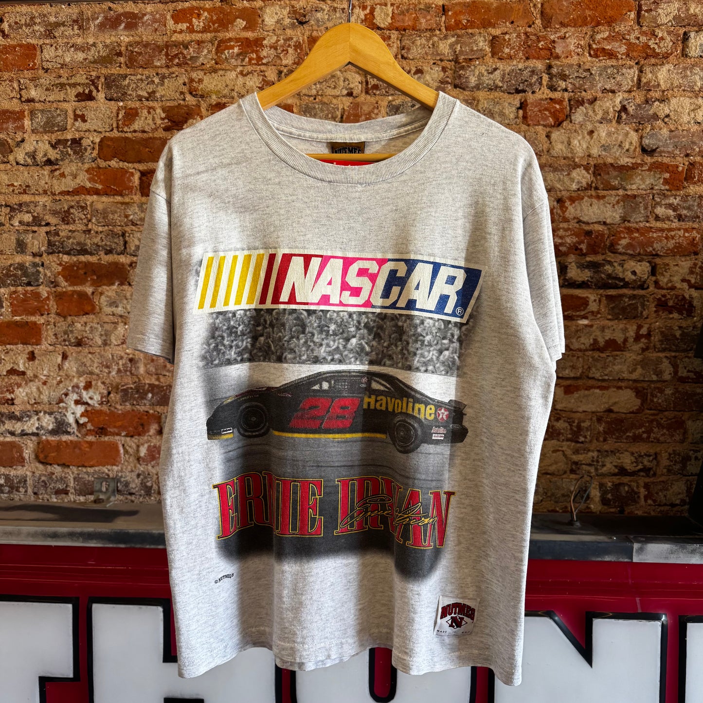 90s Nutmeg “Ernie Irvan” Nascar T-Shirt M