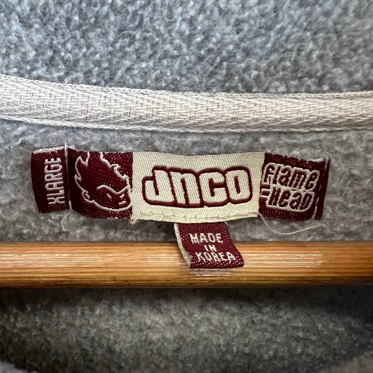 Vintage Jnco Flame Head Fleece Sweater Sz XL