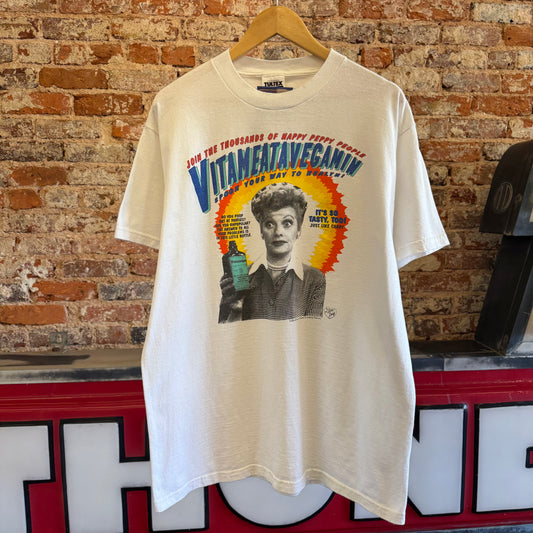 1992 I Love Lucy “Vitameatavegamin” T-Shirt XL