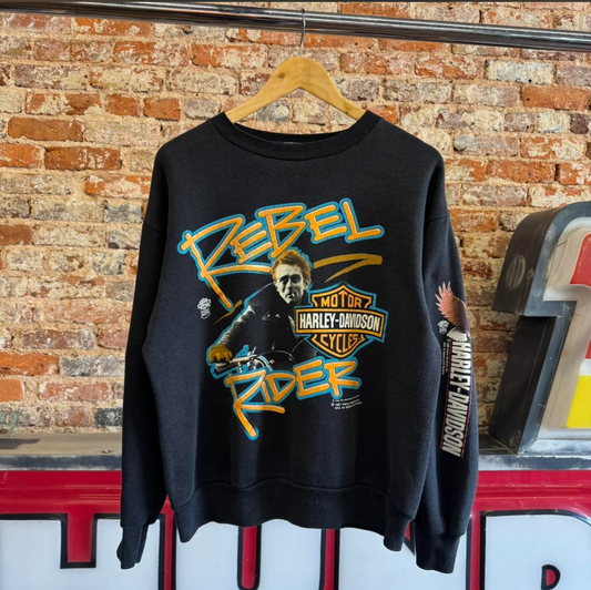 1987 Harley Davidson James Dean “Rebel Rider” Sweatshirt Large