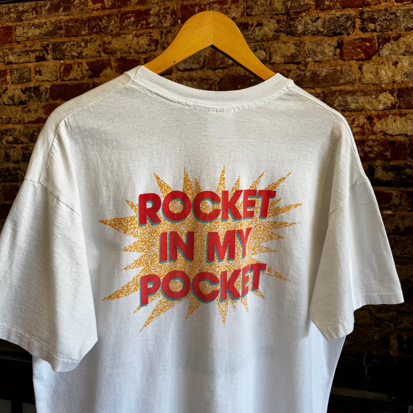 Vintage 1988 Little Feet “Rocket In My Pocket” T shirt Sz XL