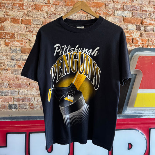 90s Pittsburgh Penguins Hockey T-Shirt M