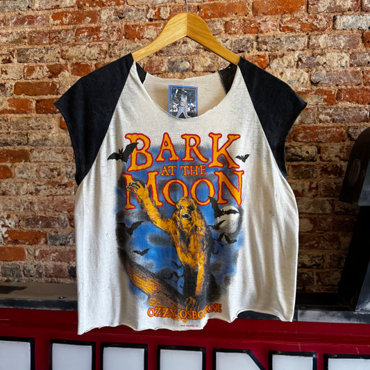Vintage 1983 Ozzy Osbourne “Bark at the Moon” Cutoff T shirt Sz L