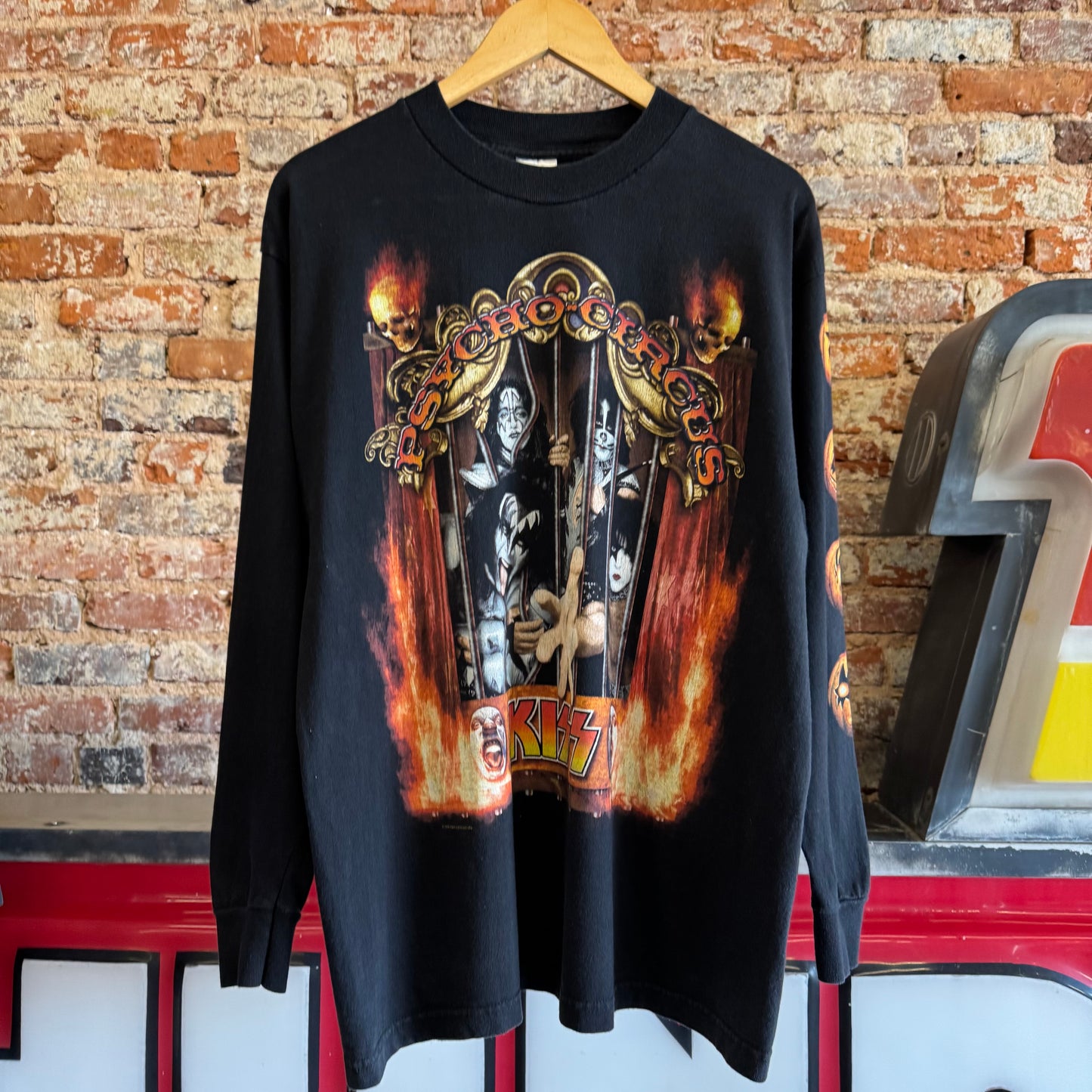 1998 KISS “ Psycho Circus” Long Sleeve Shirt L