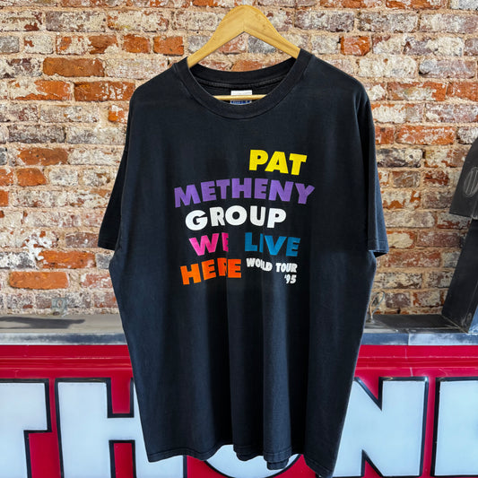 1995 Pat Metheny Group "We Live Here" World Tour T-Shirt