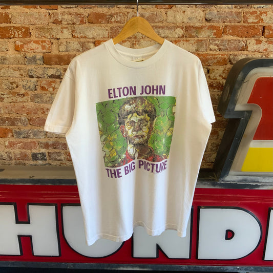 Vintage 1997 Elton John The Big Picture Tour T-shirt Sz L