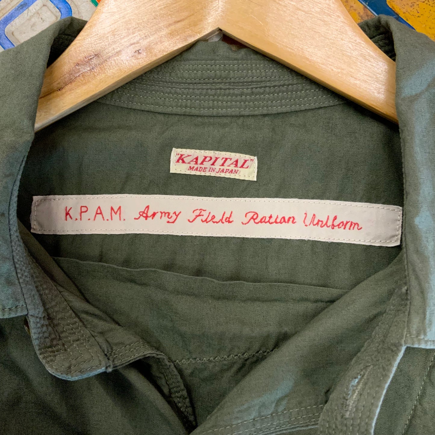 Kapital K.P.A.M Army Field Shirt Remake Sz 4/XL