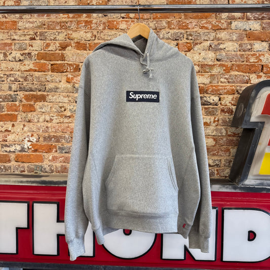 Supreme Box Logo Grey Hoodie XL