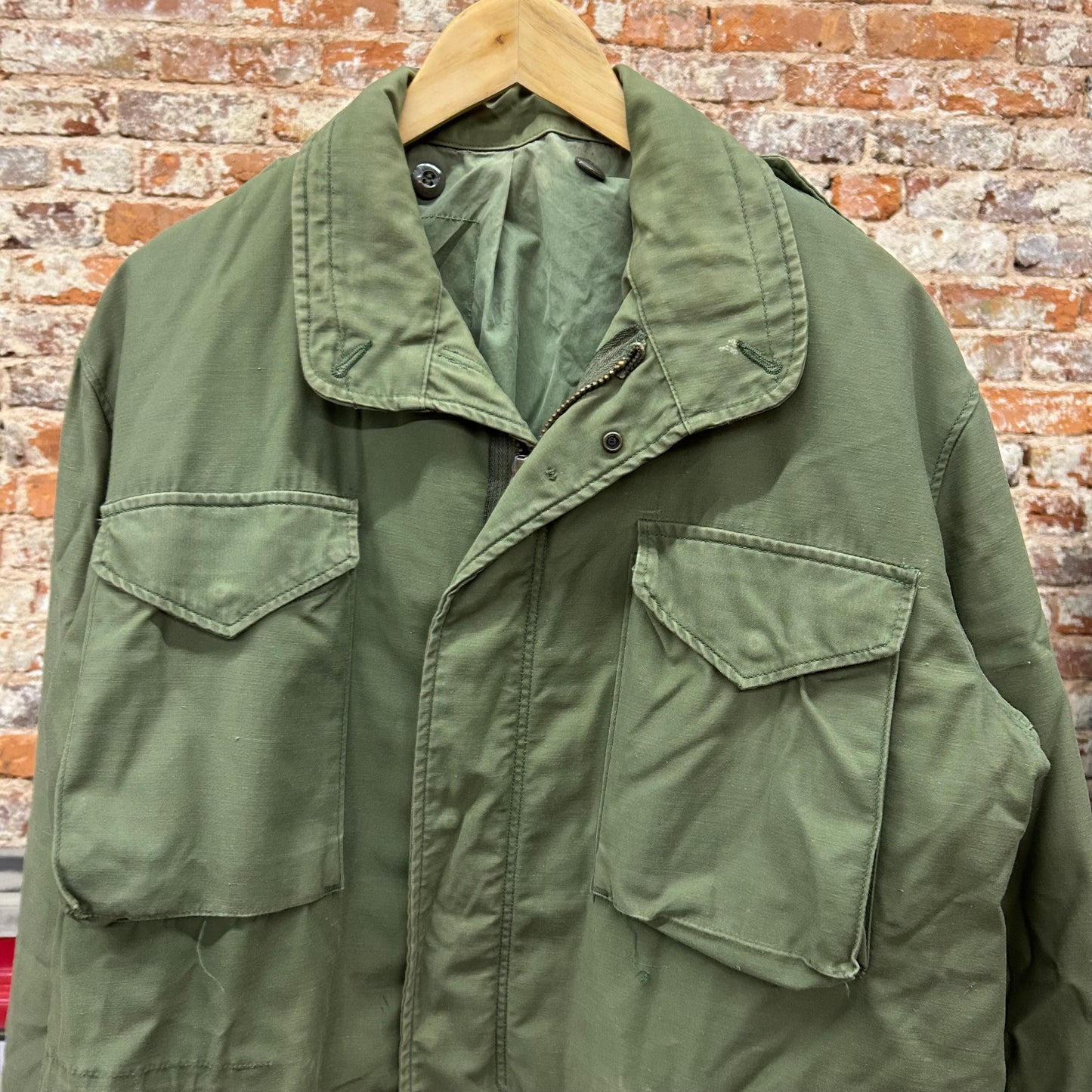 Vintage M-65 Cotton Field Jacket Sz L/XL - Distressed