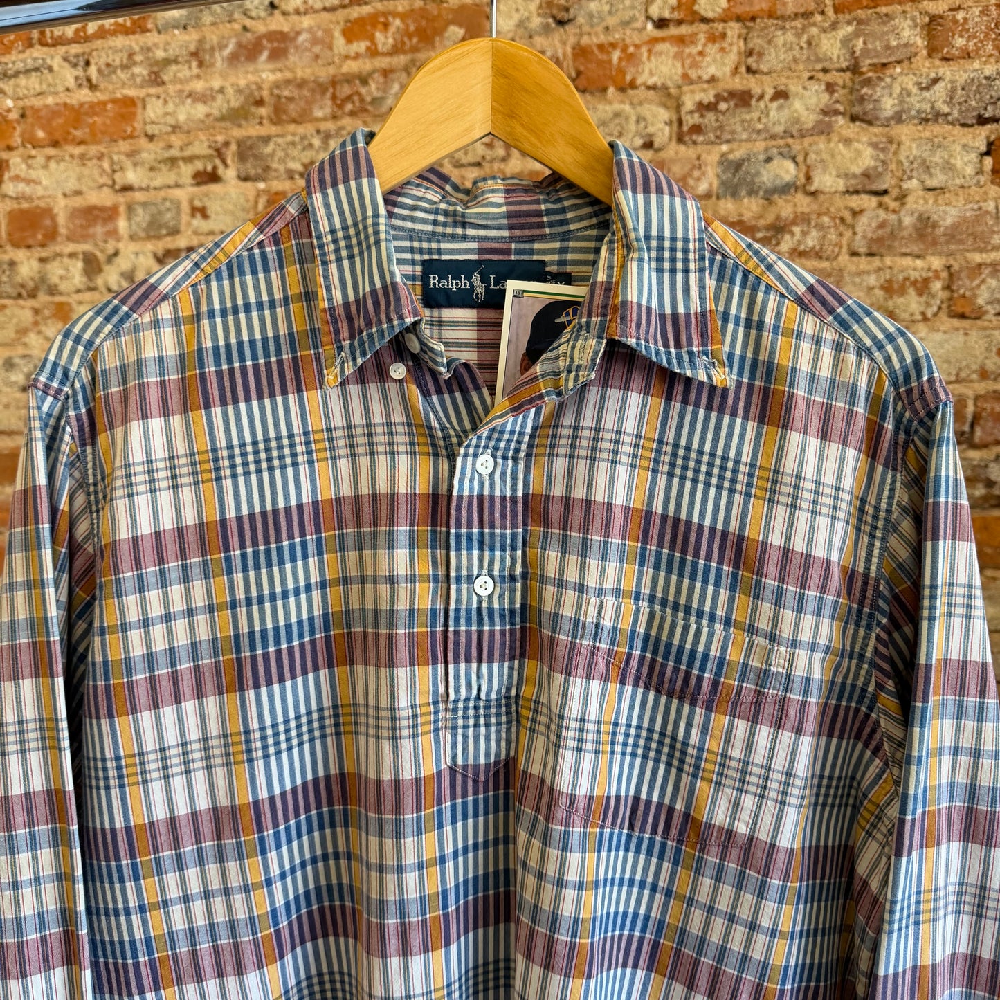 Vintage Polo Ralph Lauren Plaid Pullover Medium