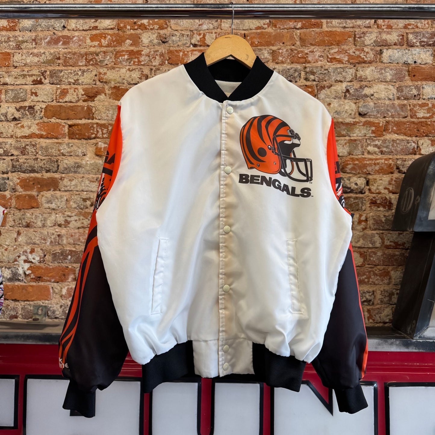 90s Cincinatti Bengals AOP Bomber Jacket M
