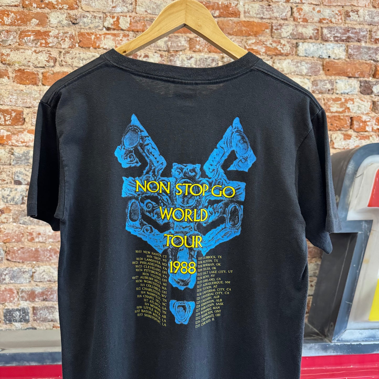 1988 Robert Plant “Non Stop Go” World Tour T-Shirt L