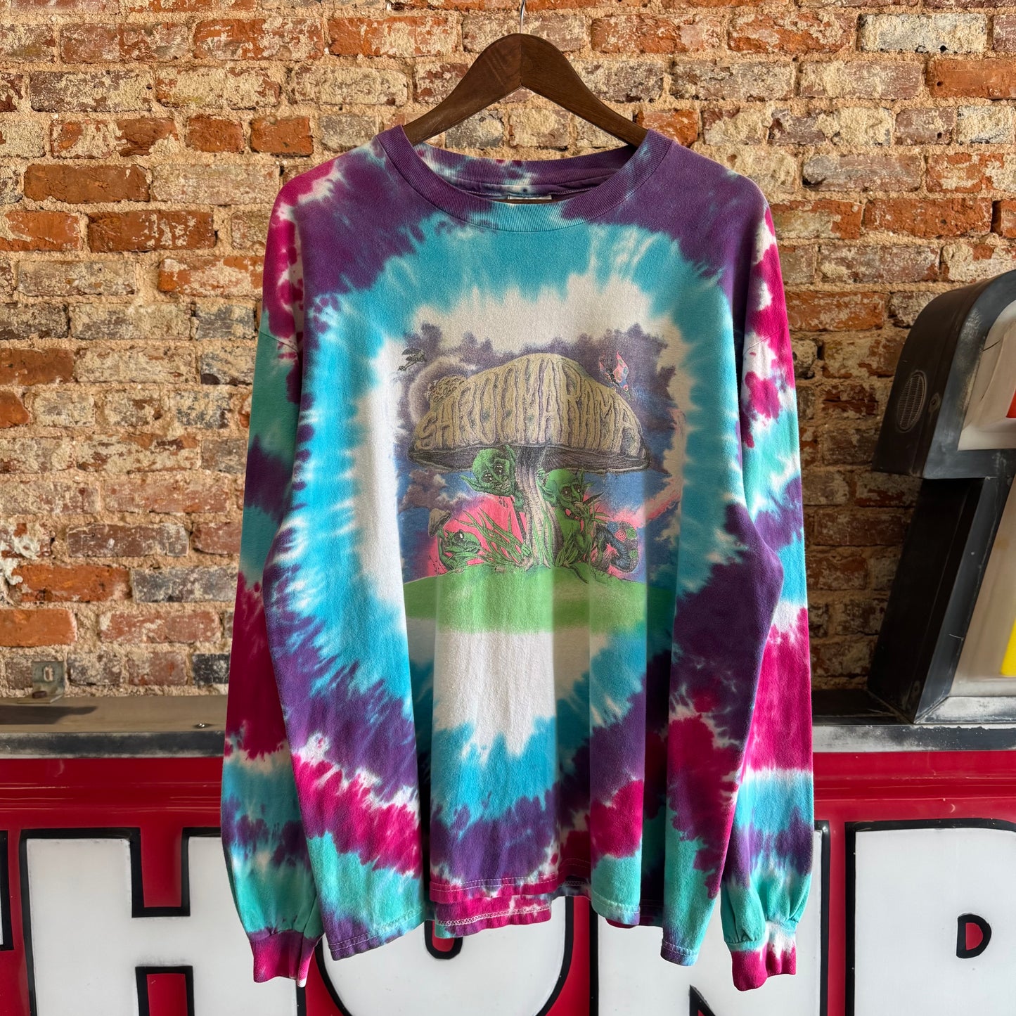 1991 Shroomarama Tie Dye Long Sleeve T-Shirt XL