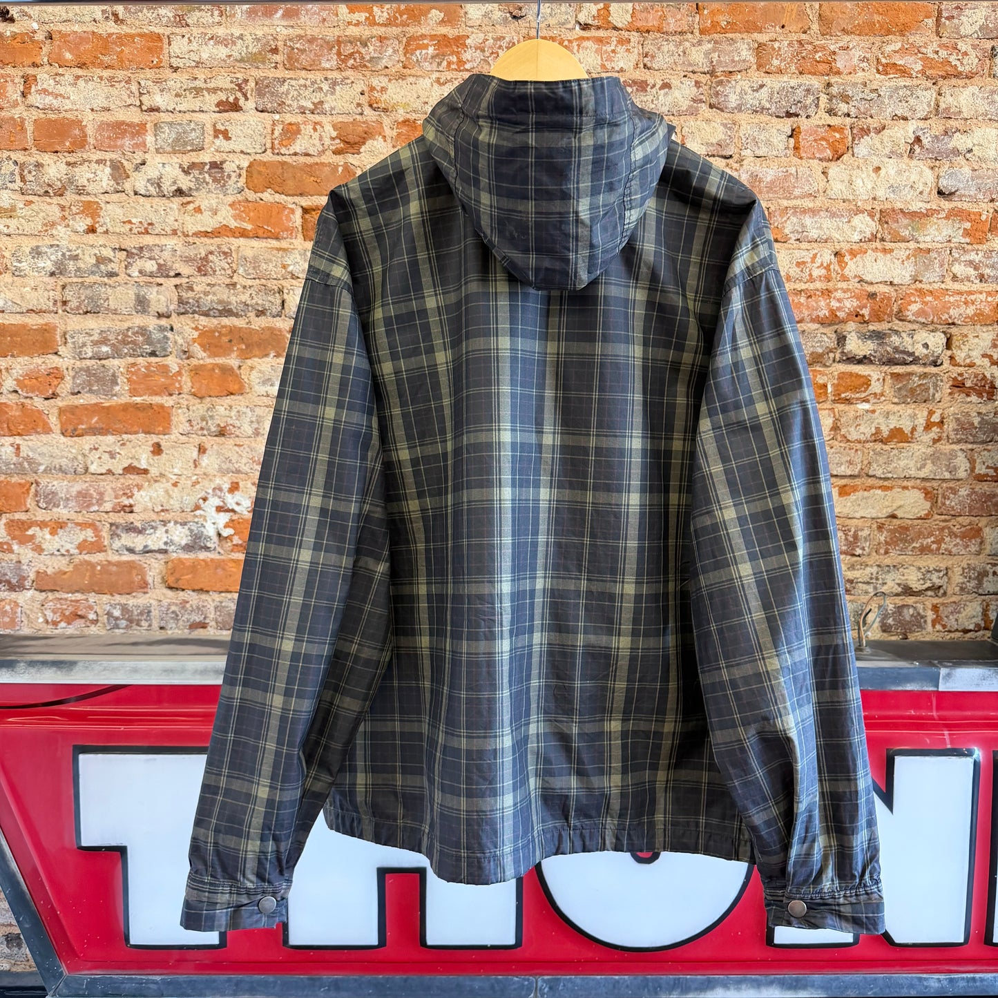 Vintage Polo Ralph Lauren Cotton Plaid Hooded Jacket