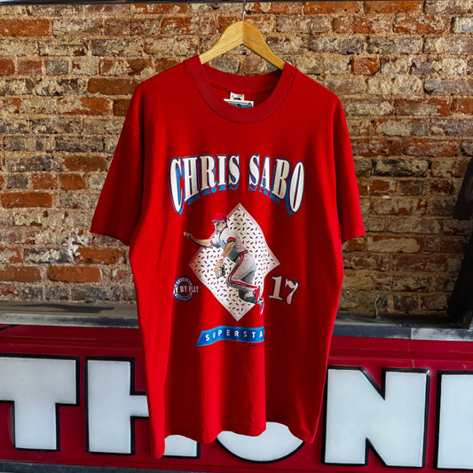 1993 Chris Sabo “Superstar” Cincinnati Reds T-Shirt Large