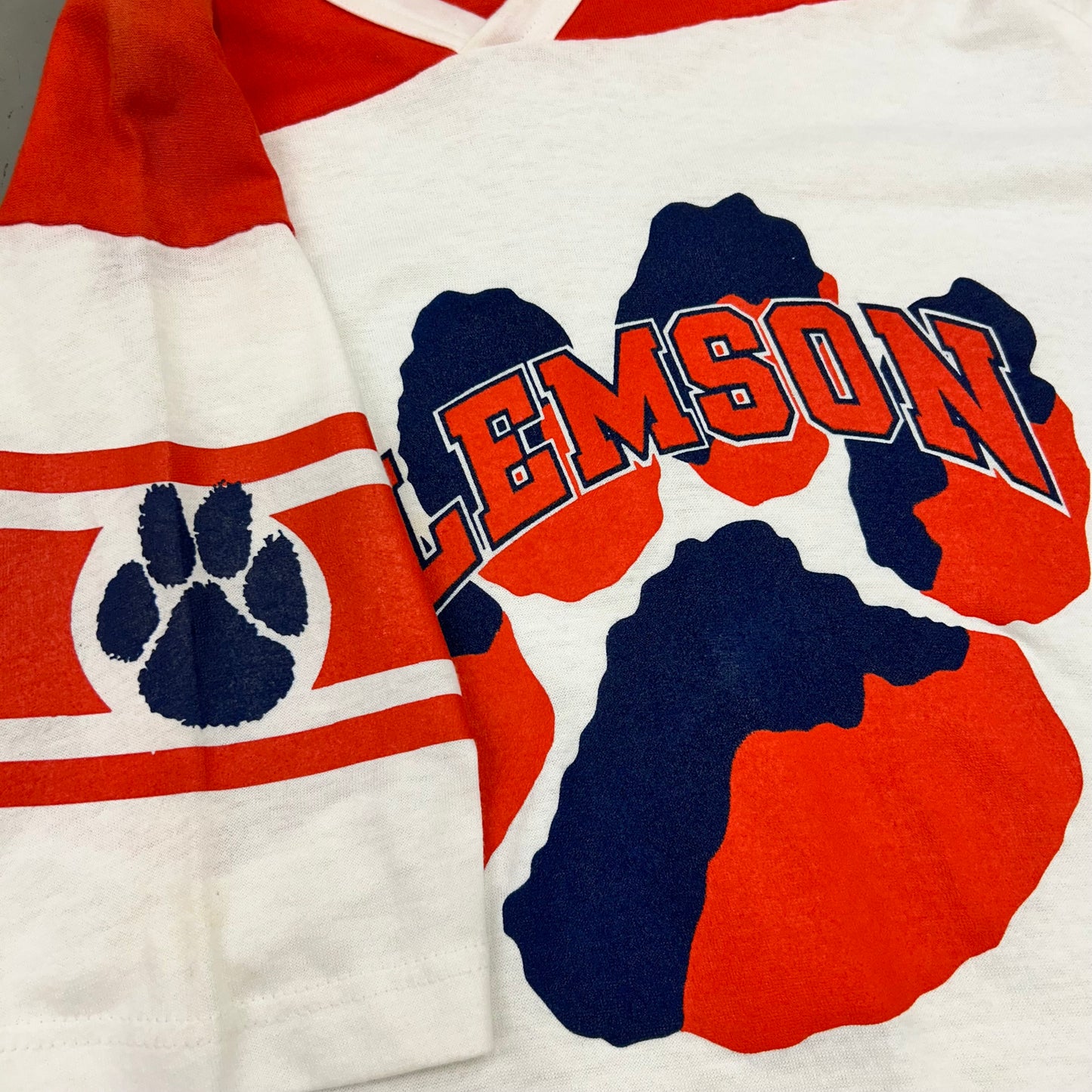 80’s Clemson Jersey Style Tee Sz L