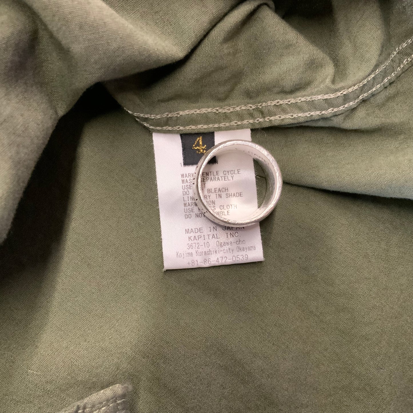 Kapital K.P.A.M Army Field Shirt Remake Sz 4/XL
