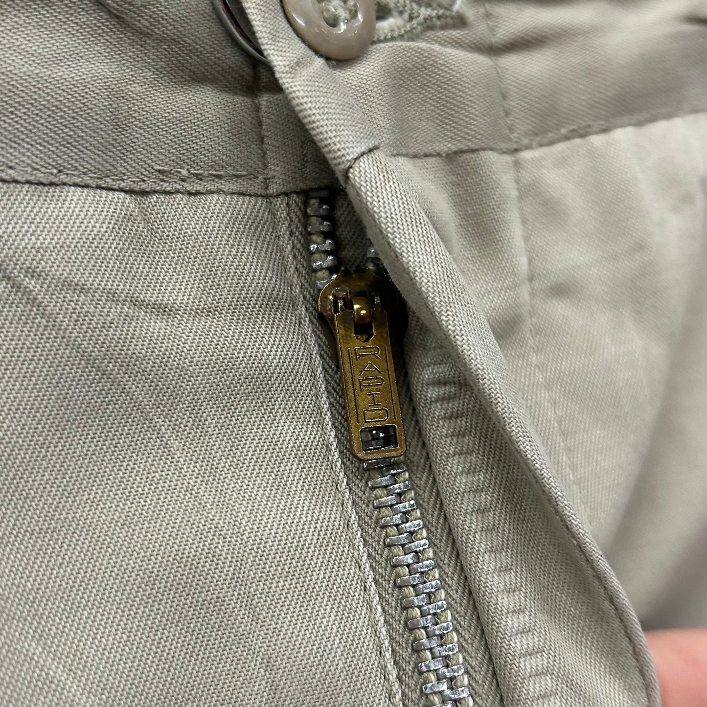 1960s Military Cotton Blend Twill Khaki Pants - 31 x 30