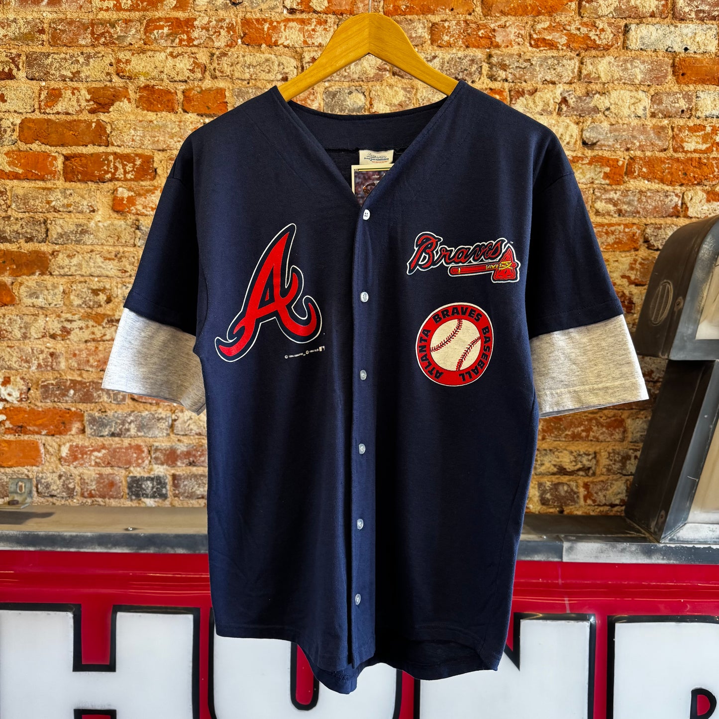 1994 Atlanta Braves Jersey Shirt M