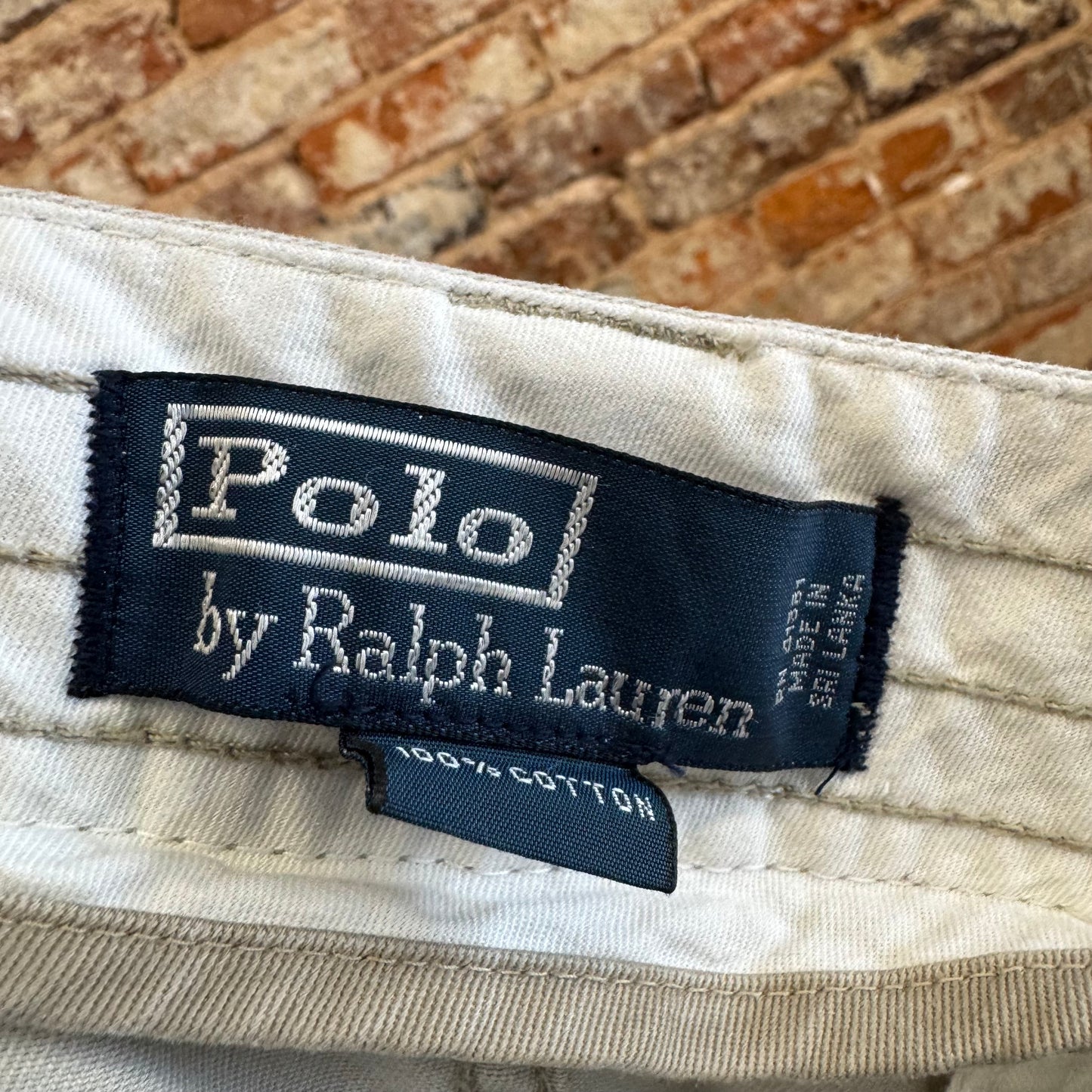 Vintage Polo Paint Splatter Cargo Shorts 36w