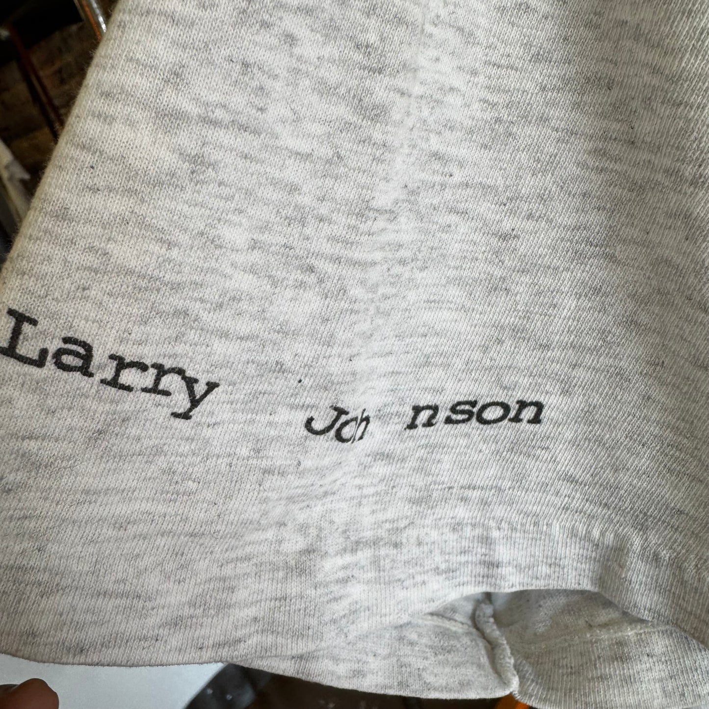 90s Larry Johnson Converse T-Shirt Large