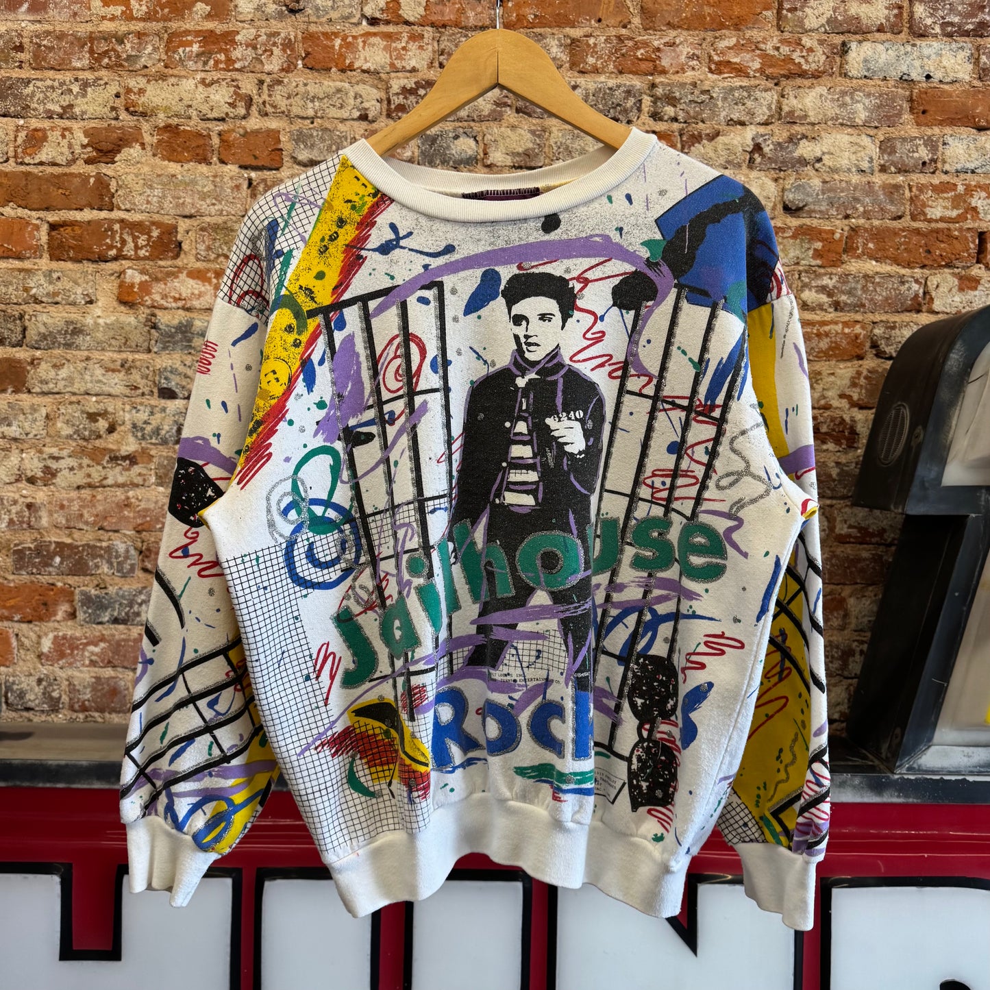1980s Liberty Flyer Elvis Presley  “Jail House Rock” Crewneck L