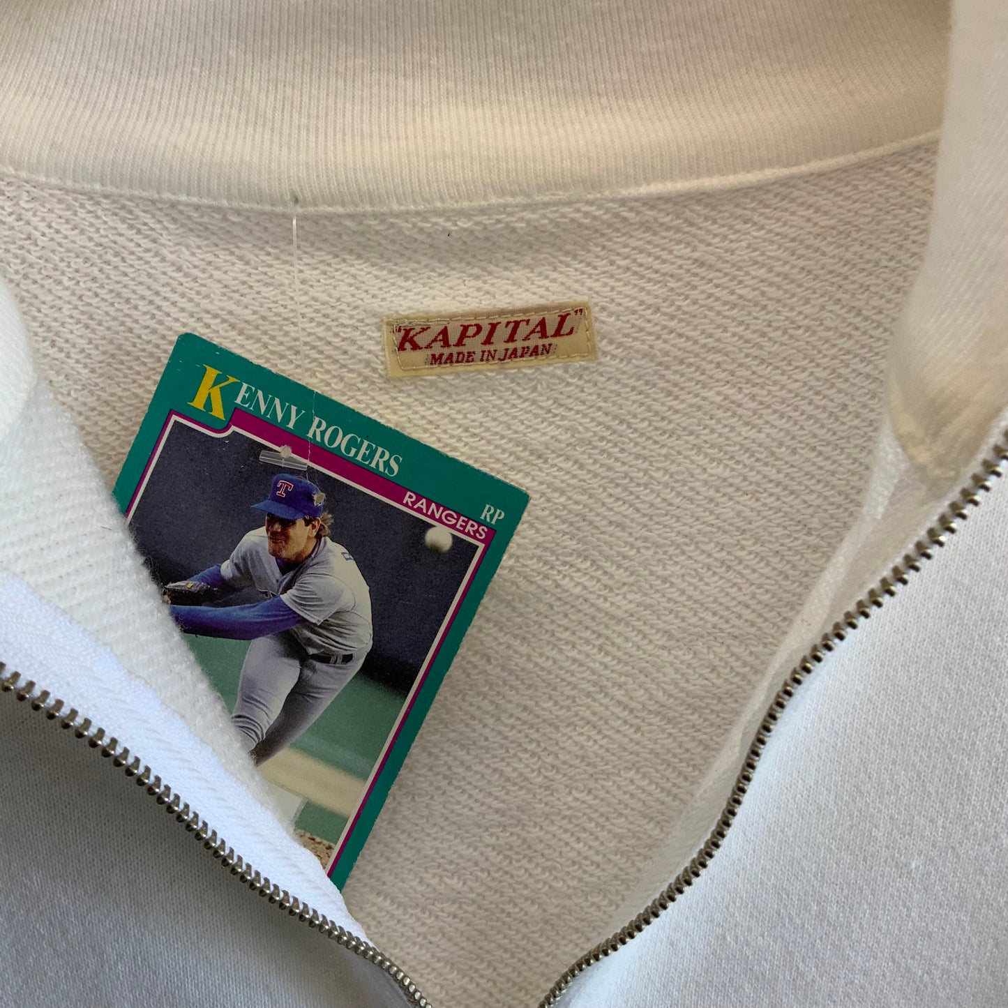 Kapital Quarter Zip Smiley Sweatshirt Sz 2