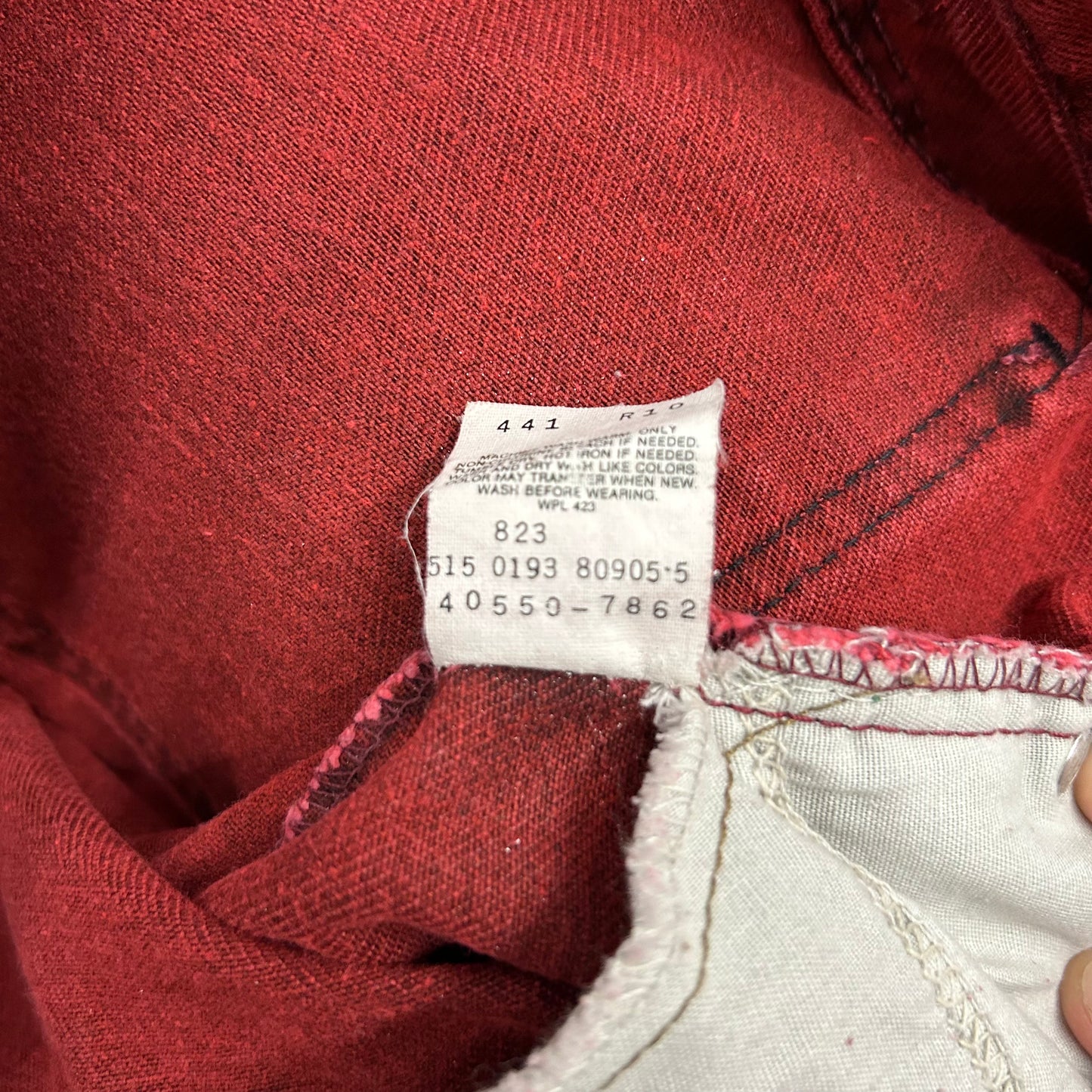 90’s Red Levi’s 550 Jeans Sz 35x31