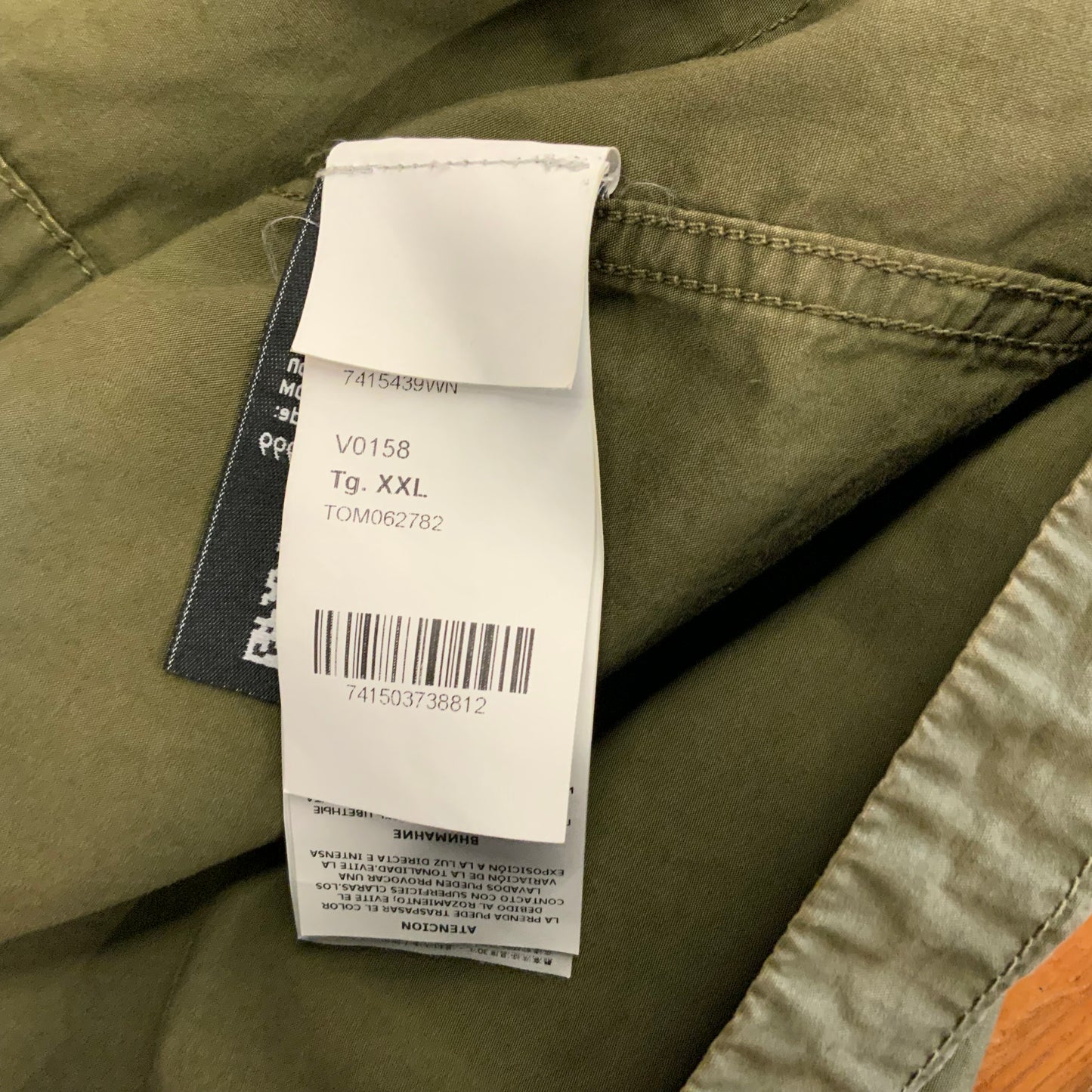 Stone Island Olive Tela Jacket Sz XXL