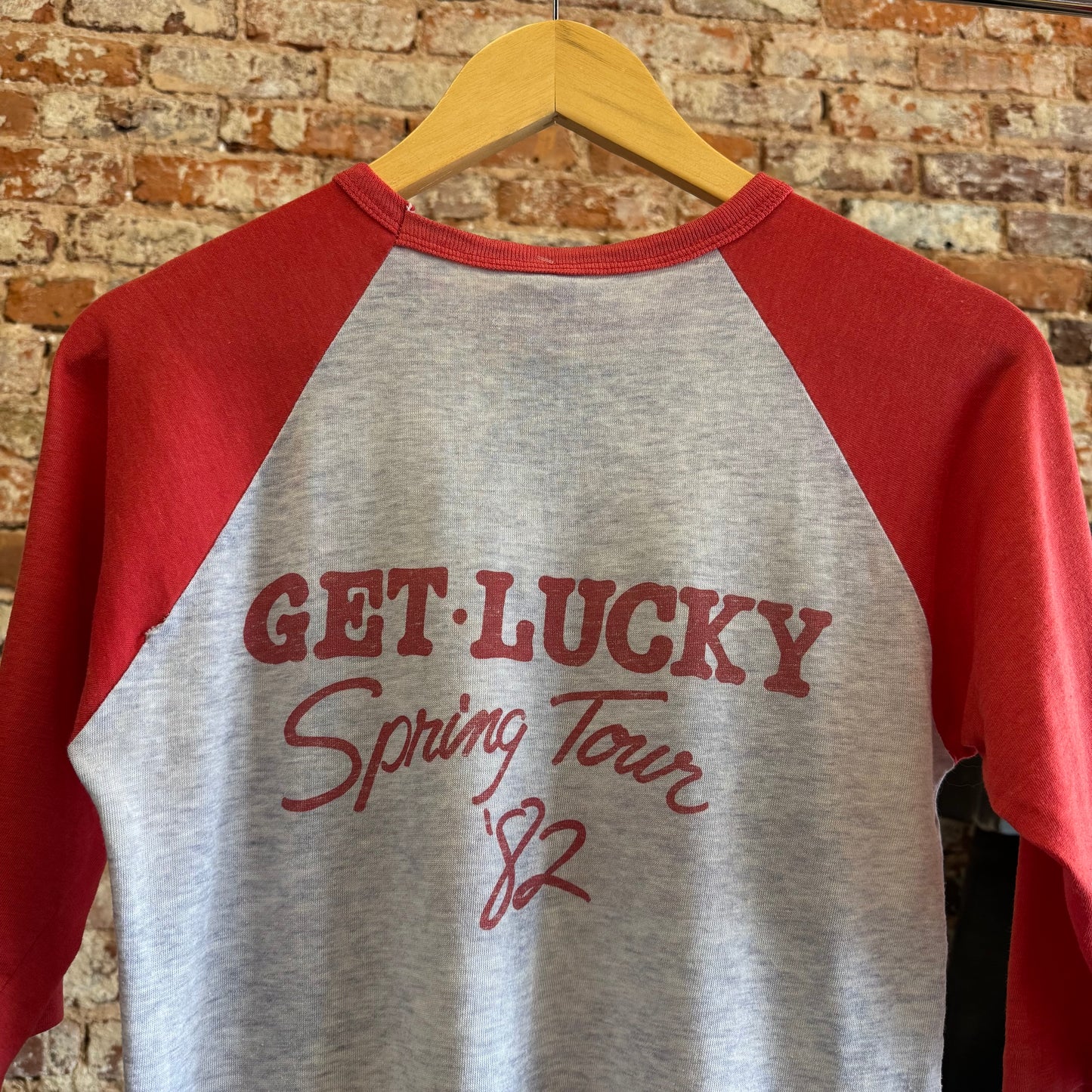 1982 Loverboy “Get Lucky” Tour Raglan Shirt S
