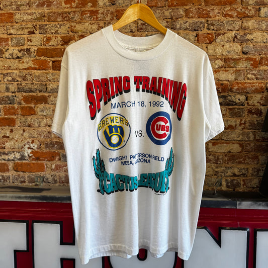 1992 Spring Training “Brewers Vs. Cubs Cactus League” T-Shirt XL