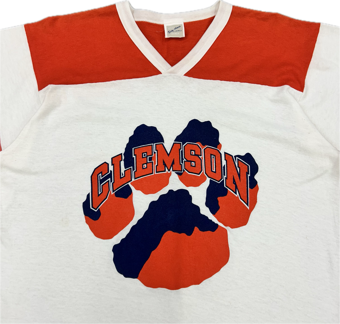 80’s Clemson Jersey Style Tee Sz L