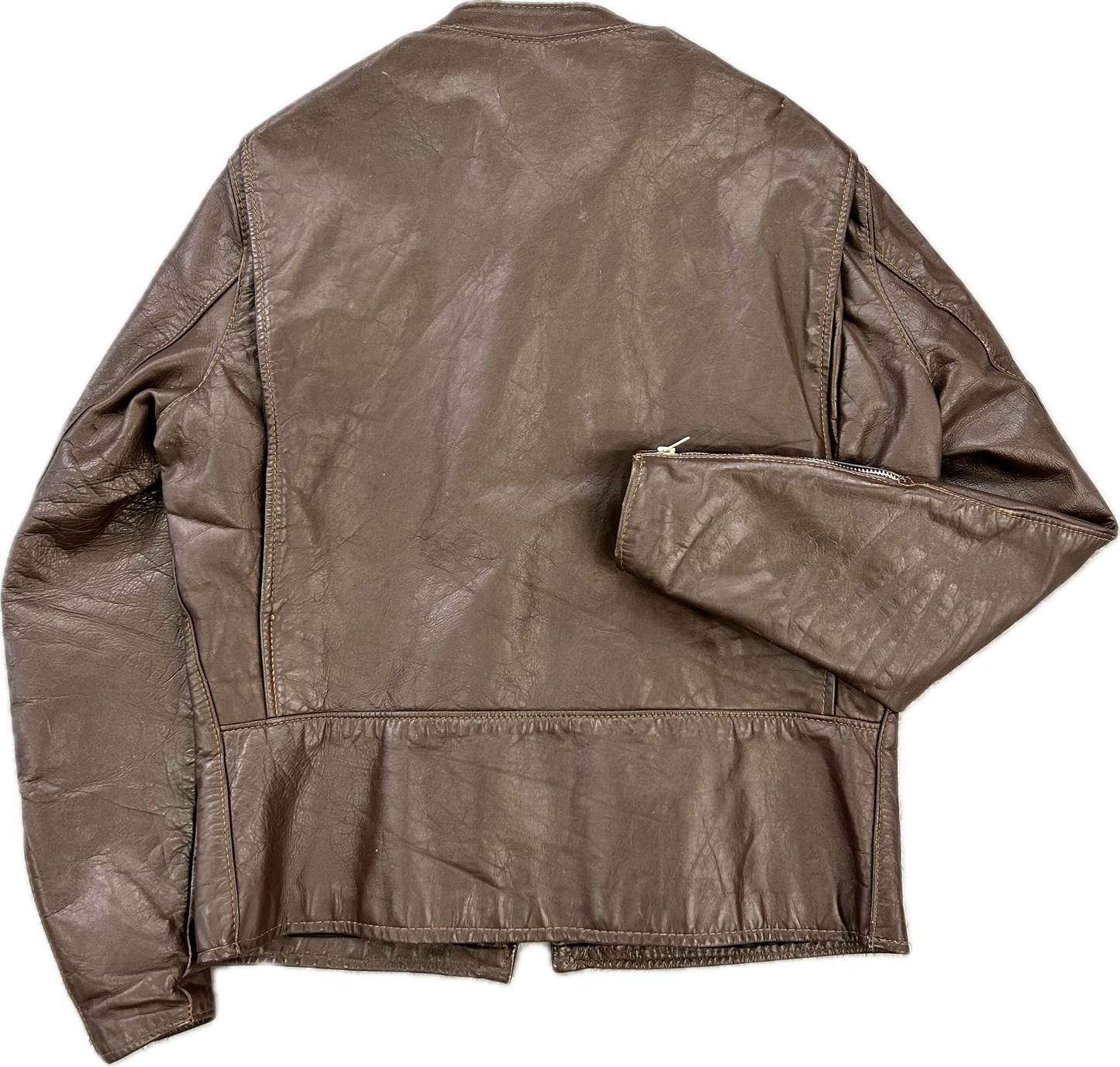 50’s Brooks Sportswear Cafe Racer Leather Jacket Sz 44