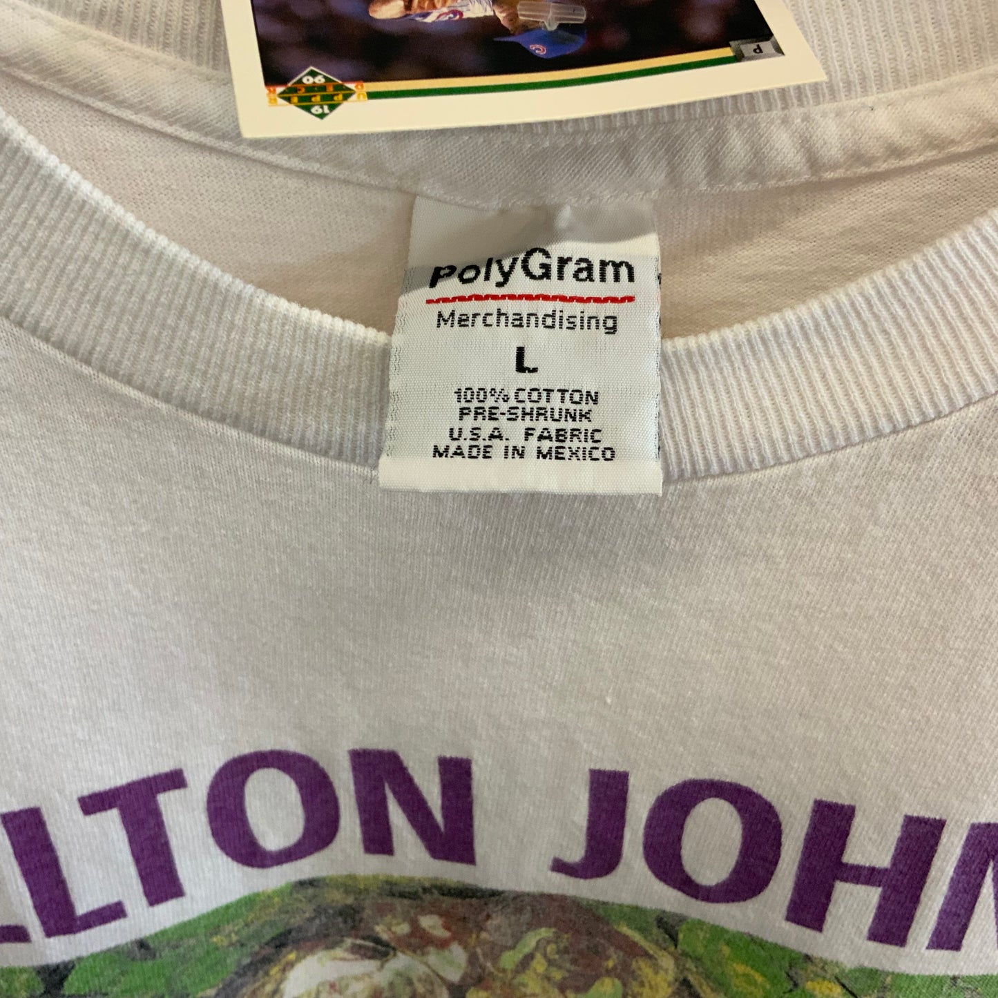 Vintage 1997 Elton John The Big Picture Tour T-shirt Sz L