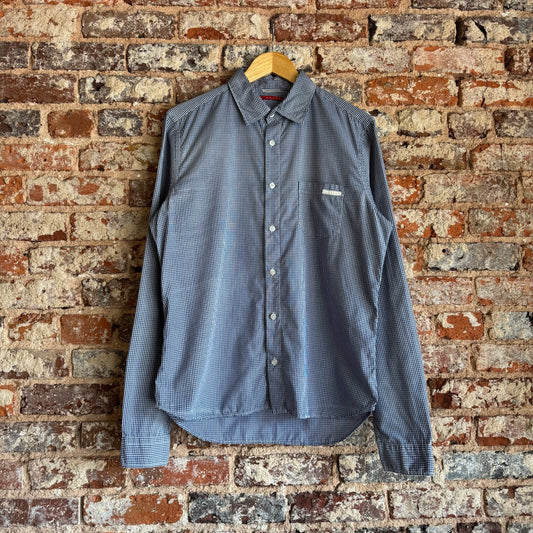 2007 Prada Gingham Check Cotton Shirt Sz 42