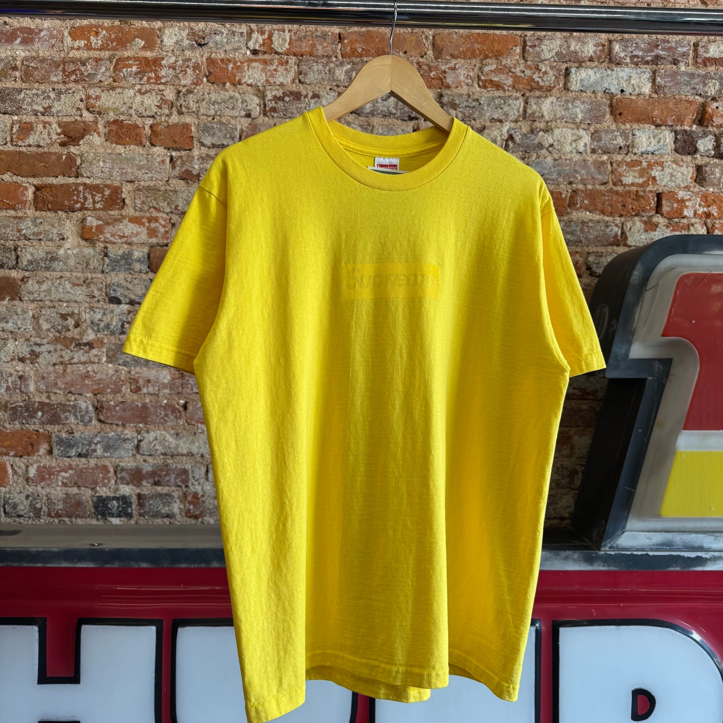 Supreme SS23 Yellow Box Logo T-Shirt M