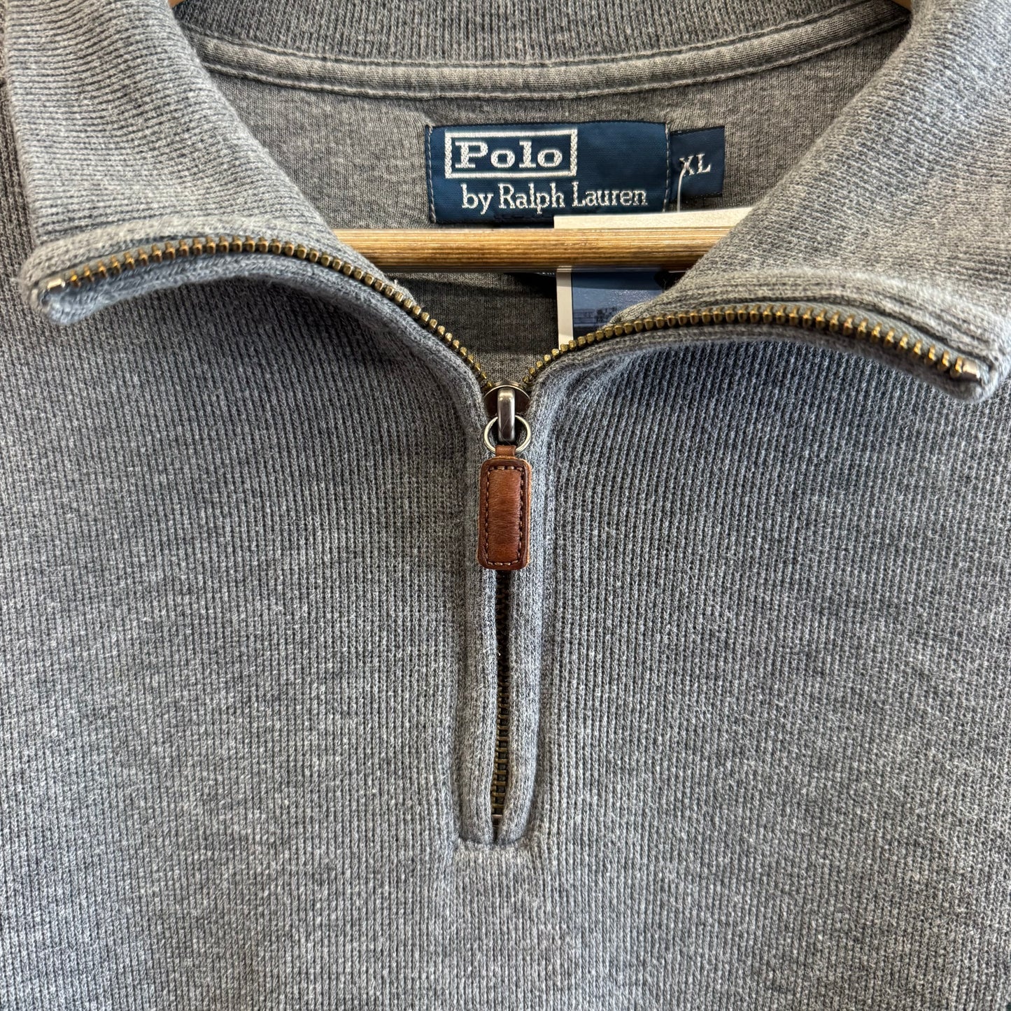 Polo Quarter Zip Sweater L